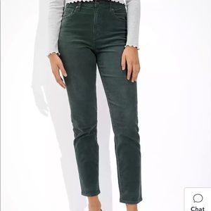American Eagle Green Corduroy Jeans
